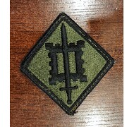Naszywka 18-tej Brygady Inżynierskiej U.S. Army - Zielona - Bez rzepu