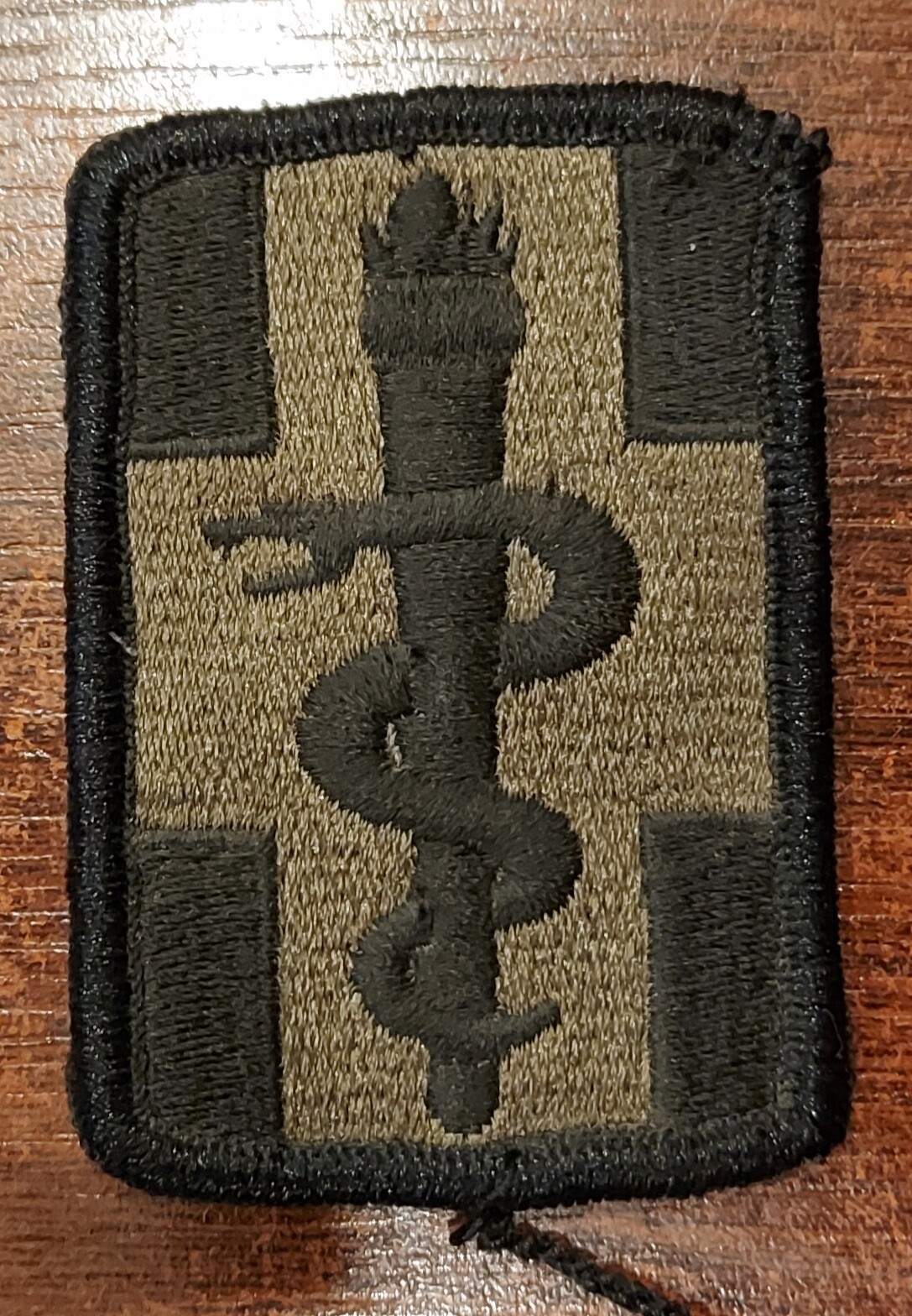 Naszywka - 330 Brygada Medyczna USA - Zielona - Bez rzepu