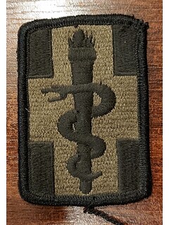 Naszywka - 330 Brygada Medyczna USA - Zielona - Bez rzepu