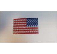 Naszywka 3d flaga USA na rzep na lewe ramie 