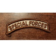 Naszywka - Napis (Special Forces) - Beżowy 2 - Bez rzepu