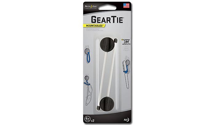 Nite Ize - Gear Tie Mountables 4'' - Mix 1 - 2Pack - GTU4-M1-2R7