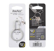 Nite Ize - Karabińczyk z podwójną komorą DualPass - Stalowy - Srebrny - DDK-11-R3 Nite Ize - Karabińczyk z podwójną komorą DualPass - Stalowy - Srebrny - DDK-11-R3