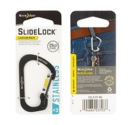 Nite Ize - Karabinek SlideLock Carabiner Stainless Steel #3 - Czarny - CSL3-01-R6 Nite Ize - Karabinek SlideLock Carabiner Stainless Steel #3 - Czarny - CSL3-01-R6