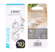 Nite Ize - Podwójny karabińczyk Z-Series - Stalowy - Srebrny - ZS2-11-R6 Nite Ize - Podwójny karabińczyk Z-Series - Stalowy - Srebrny - ZS2-11-R6