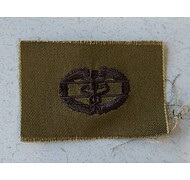 Odznaka haftowana - U.S. ARMY COMBAT MEDICAL (1st Award) - Zielony