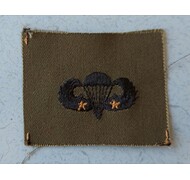 Odznaka haftowana - U.S. ARMY COMBAT PARACHUTIST (2nd Award) - (Basic) - Zielony