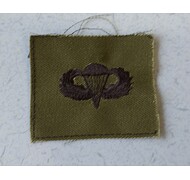 Odznaka haftowana - U.S. ARMY PARACHUTIST (Basic) - Zielony