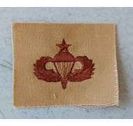 Odznaka haftowana - U.S. ARMY PARACHUTIST (Senior) - Beżowy