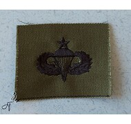 Odznaka haftowana - U.S. ARMY PARACHUTIST (Senior) - Zielony