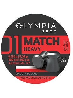 OLYMPIA - Śrut MATCH płaski HEAVY 500szt