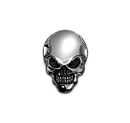 SMT - Metalowa Naklejka 3D - Czaszka - Silver/Black SMT - Metalowa Naklejka 3D - Czaszka - Silver/Black
