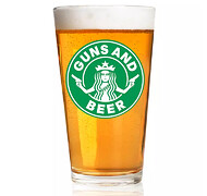 Szklanka do piwa - GUNS AND BEER Szklanka do piwa - GUNS AND BEER