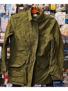 Szwedzka damska kurtka wojskowa M-59 (C40) - Bez Guzików - Zielona - S