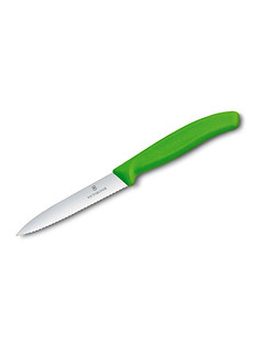 Victorinox - Nóż Swiss Classic - Ząbkowany - Zielony - 6.7736.L4