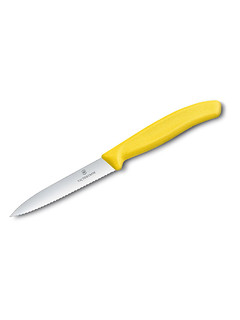 Victorinox - Nóż Swiss Classic - Ząbkowany - Żółty - 6.7736.L8