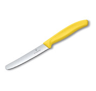 Victorinox - Nóż Swiss Classic - Ząbkowany - Żółty - 6.7836.L118