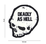 101 Inc. - Naszywka 3D - Deadly As Hell - Biały