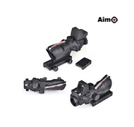 Aimo-O - Replika lunety ACOG 4x32C+Mini kolimator RMR - Czarny