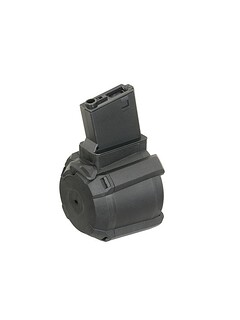 Elektryczny magazynek bębnowy na 1200 kulek do M4/M16 - Black [Tornado]