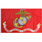 Flaga Emblemat USMC - 1 - (90x150) - Czerwony