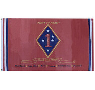 Flaga Emblemat USMC - 6(1st) - (90x150) - Czerwony