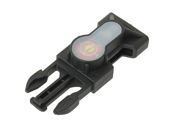 FMA - Kompaktowy marker LED z klamrą - Czarny - Pomarańczowe światło