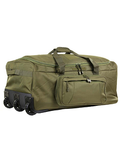 FOSCO - Torba na kółkach - Trolley commando bag - zielony