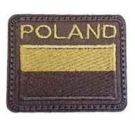 GM - Naszywka flaga Poland czarny