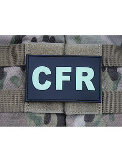 JTG - Naszywka 3D - CFR - Combat First Responder - fluoroscencyjna