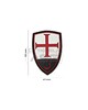 JTG- Naszywka 3D Crusader Shield Rubber Patch - Wielokolorowy