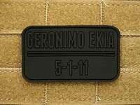 JTG - Naszywka 3D - Geronimo Ekia - czarny