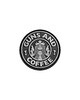 JTG - Naszywka 3D Guns and Coffee Rubber Patch - Czarno/ Szara