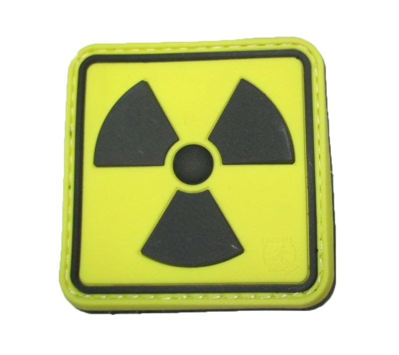 JTG - Naszywka 3D - H3 Radioactive - żółty/ fullcolor