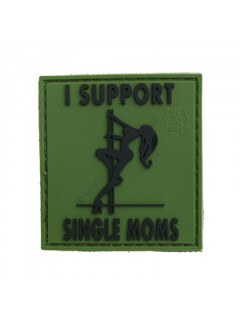 JTG - Naszywka 3D - I Support Single Moms - Zielona