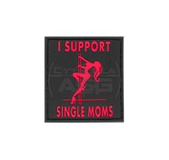 JTG - Naszywka 3D I Support Single Mums - Czarno-Czerwona