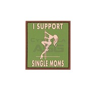 JTG - Naszywka 3D I Support Single Mums - Zielona