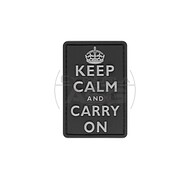 JTG - Naszywka 3D Keep Calm Rubber Patch - Czarna