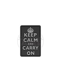 JTG - Naszywka 3D Keep Calm Rubber Patch - Czarna