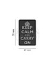 JTG - Naszywka 3D Keep Calm Rubber Patch - Czarna