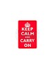 JTG - Naszywka 3D Keep Calm Rubber Patch - Czerwony