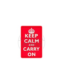 JTG - Naszywka 3D Keep Calm Rubber Patch - Czerwony