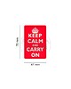 JTG - Naszywka 3D Keep Calm Rubber Patch - Czerwony