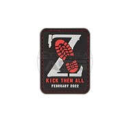 JTG - Naszywka 3D Kick Them All Z Patch - Czarno/Czerwona