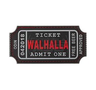 JTG - Naszywka 3D Large Walhalla Ticket Rubber Patch - Czarno/Szaro/Czerwona