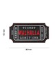 JTG - Naszywka 3D Large Walhalla Ticket Rubber Patch - Czarno/Szaro/Czerwona