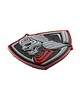 JTG - Naszywka 3D Lone Warrior Rubber Patch - Czarno/Czerwona