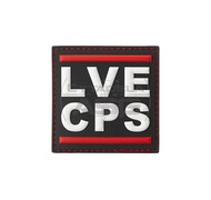 JTG - Naszywka 3D LVE CPS Rubber Patch - Czarno/Czerwona