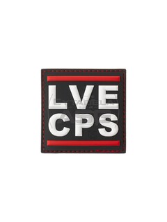 JTG - Naszywka 3D LVE CPS Rubber Patch - Czarno/Czerwona