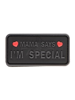 JTG- Naszywka 3D Mama Says I'm Special Patch - Czarna